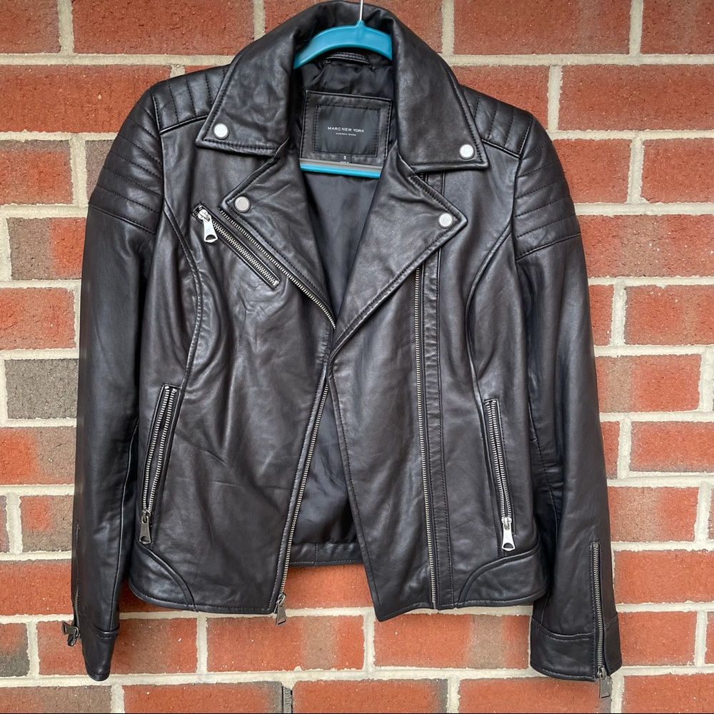 Black Leather Motorcycle Jacket
